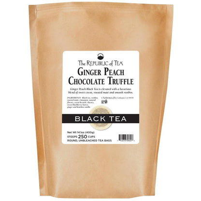 Ginger Peach Chocolate Truffle Black Tea Bags