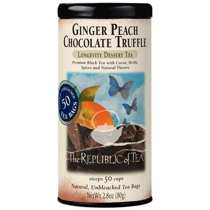 Ginger Peach Chocolate Truffle Black Tea Bags