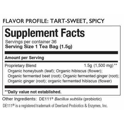 Organic Hibiscus Beet Ginger SuperDigest Tea®