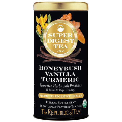 Organic SuperDigest Honeybush Vanilla And Turmeric Tea Bags