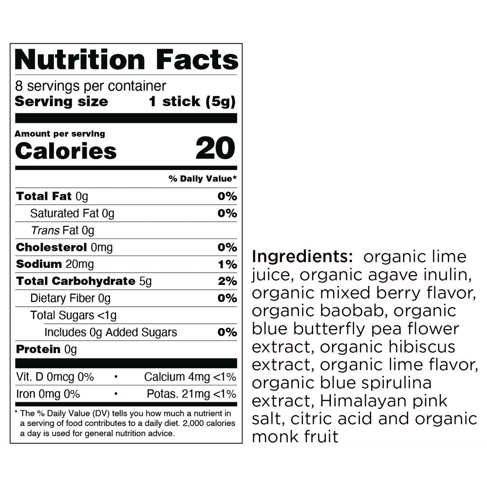 Hydration Blue Berry Lime Single Sips®