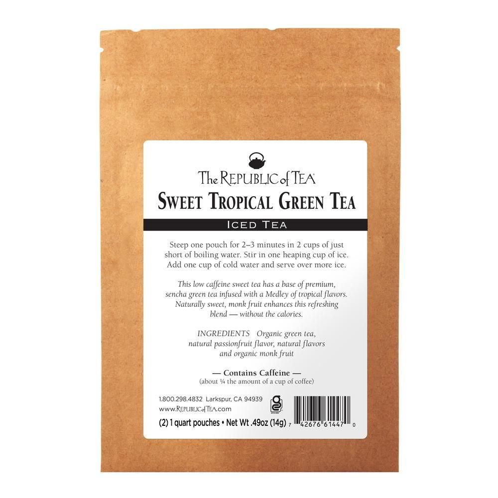 Keto-Friendly Sweet Tropical Green Iced Tea Sample