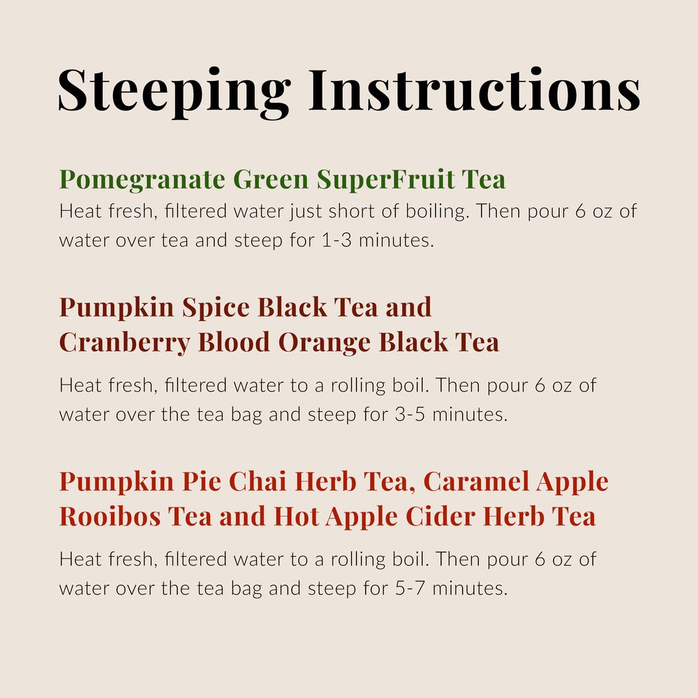 Fall Harvest Tea Assortment