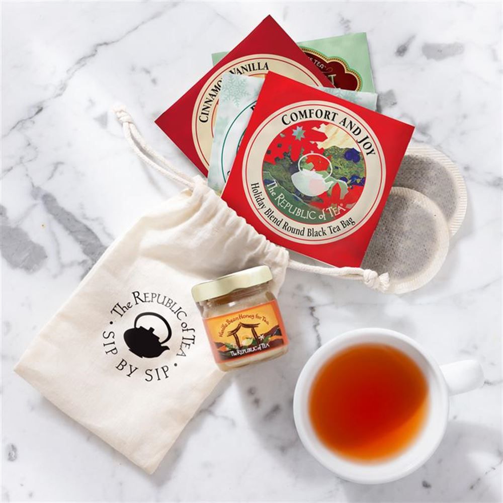 Holiday Honey & Tea Sample Gift Bag