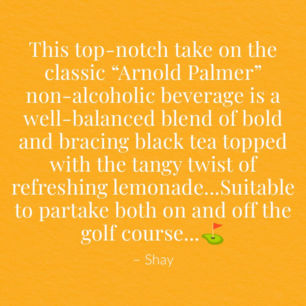 Keto-Friendly Sweet Tea Half and Half Black Tea & Lemonade