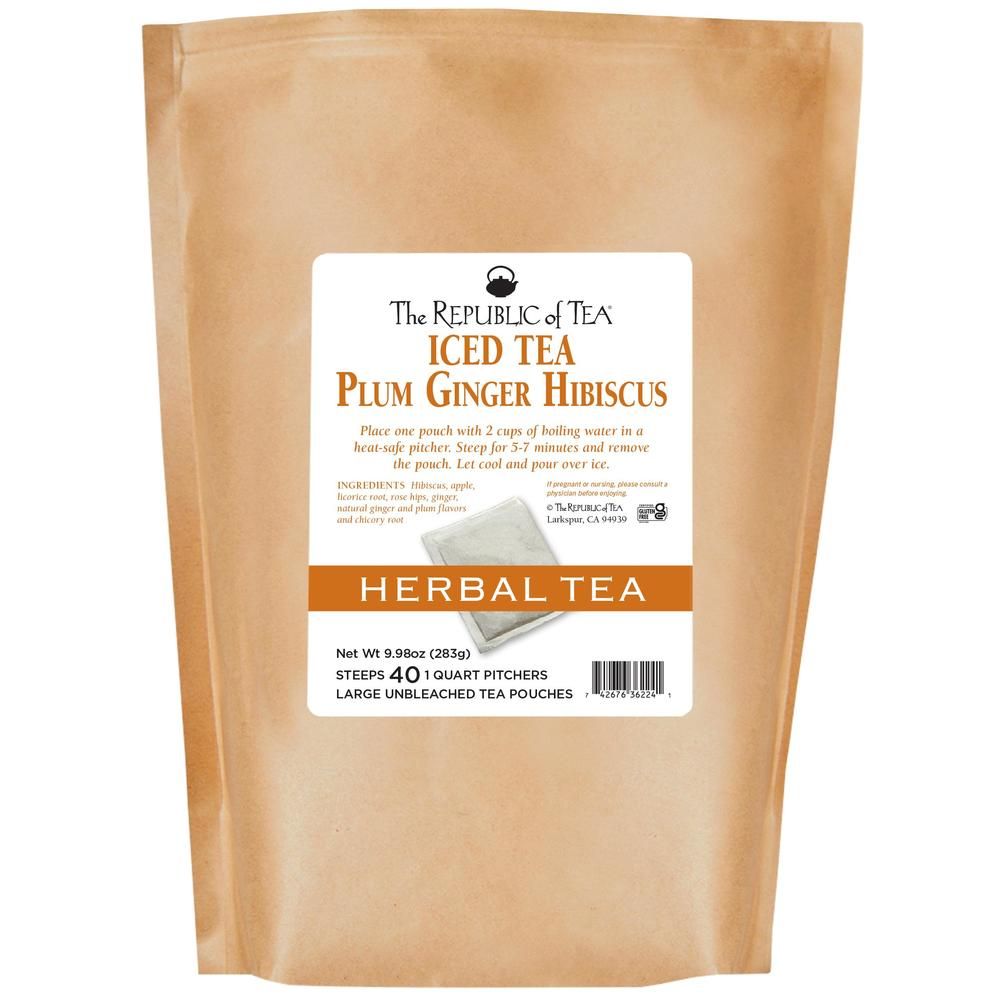 Plum Ginger Hibiscus Iced Tea