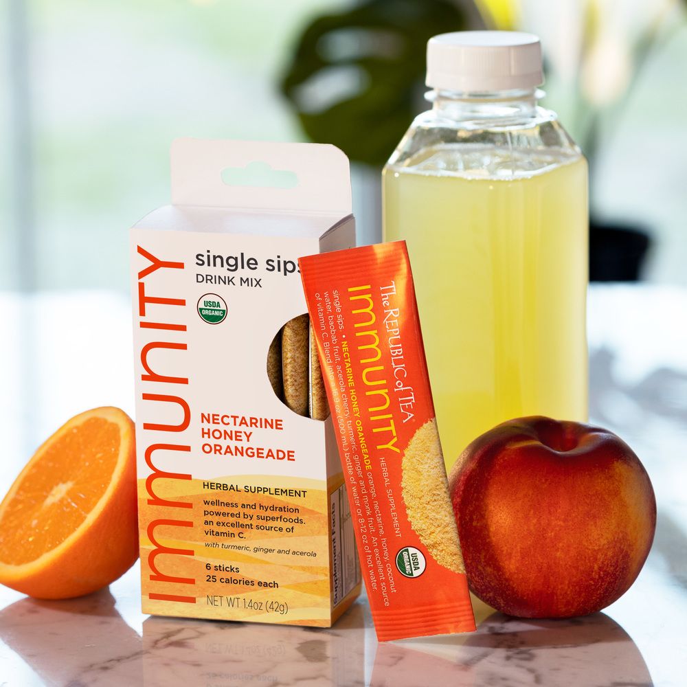 Immunity Nectarine Honey Orangeade Single Sips®