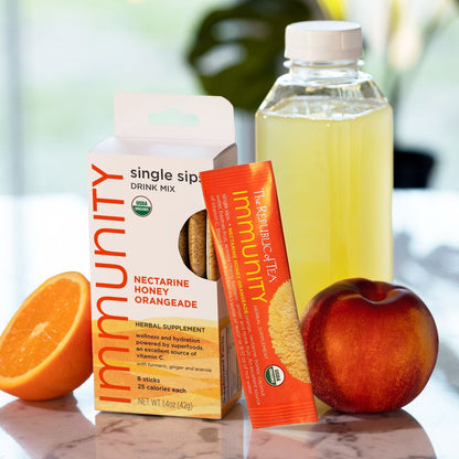 Immunity Nectarine Honey Orangeade Single Sips®