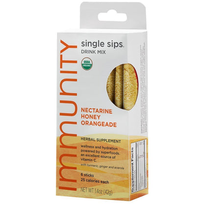 Immunity Nectarine Honey Orangeade Single Sips®