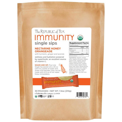 Immunity Nectarine Honey Orangeade Single Sips®