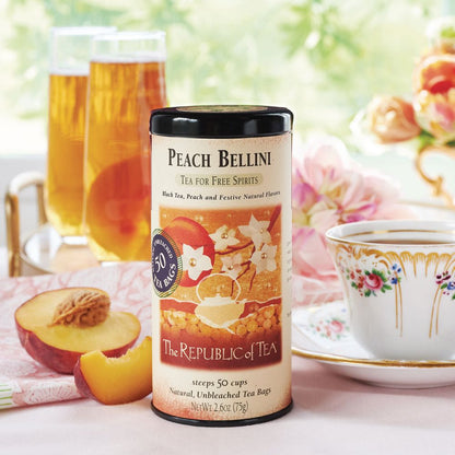 Peach Bellini Black Tea Bags