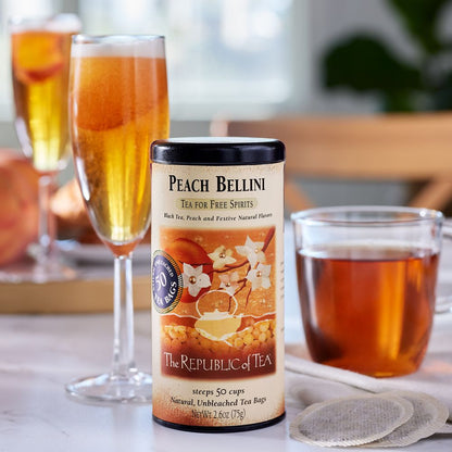 Peach Bellini Black Tea Bags