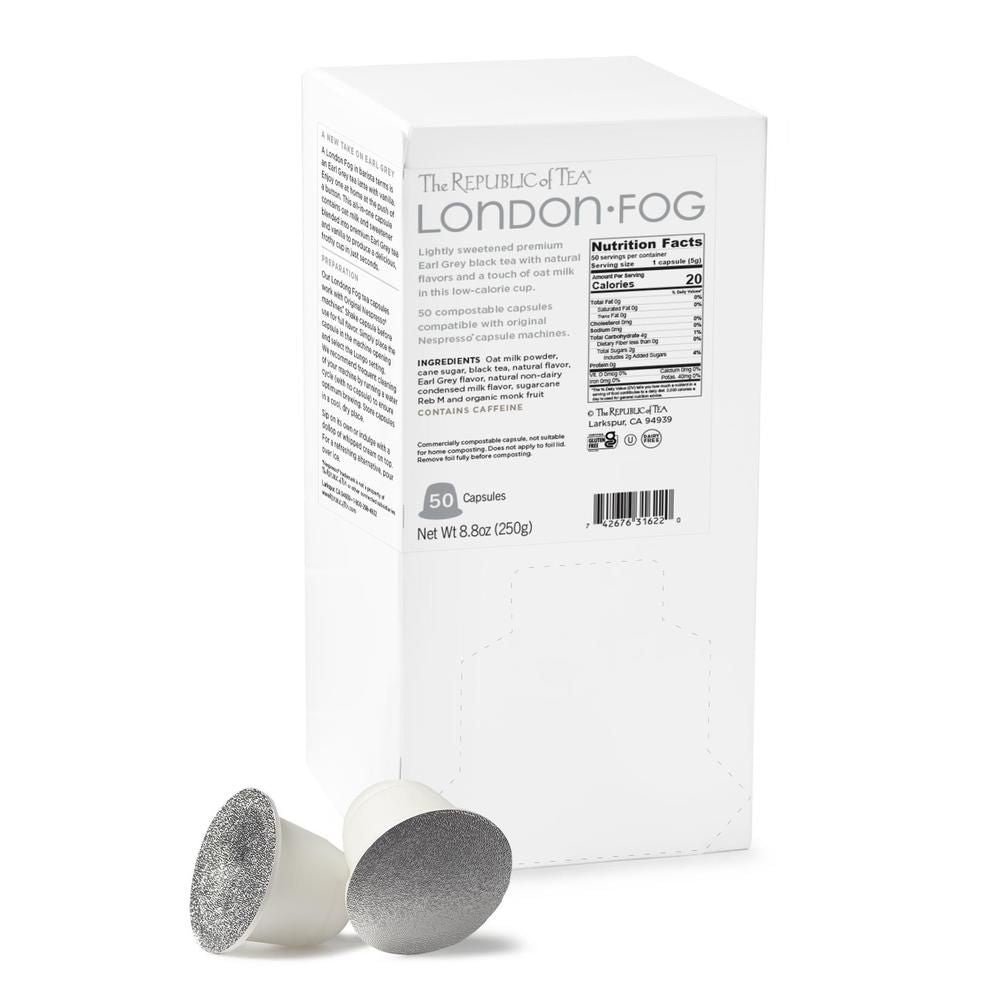 The Republic of Tea - London Fog Latte Capsule-Compatible Pods, 50 Count The Republic of Tea - London Fog Latte Capsule-Compatible Pods, 50 Count