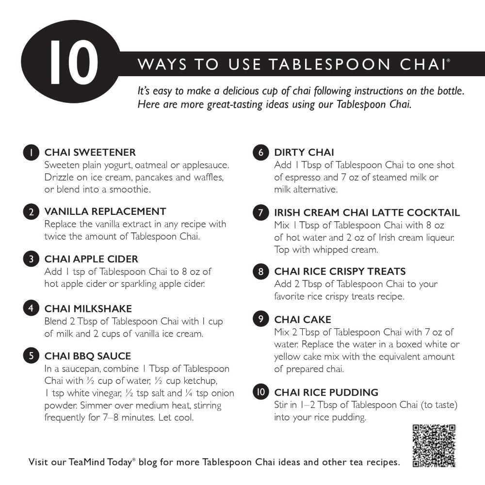Tablespoon Chai ® Concentrate