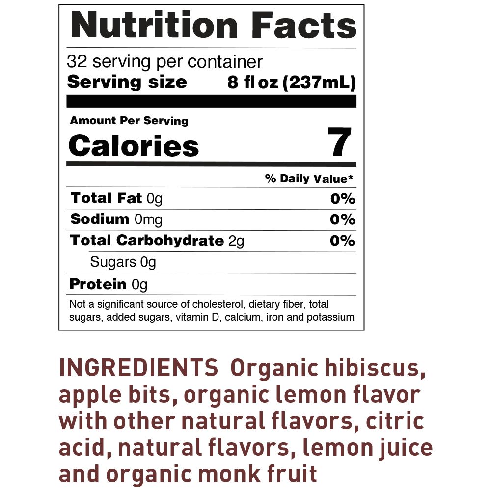 Keto-Friendly Sweet Hibiscus Lemonade Herbal Tea