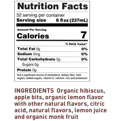 Keto-Friendly Sweet Hibiscus Lemonade Herbal Tea