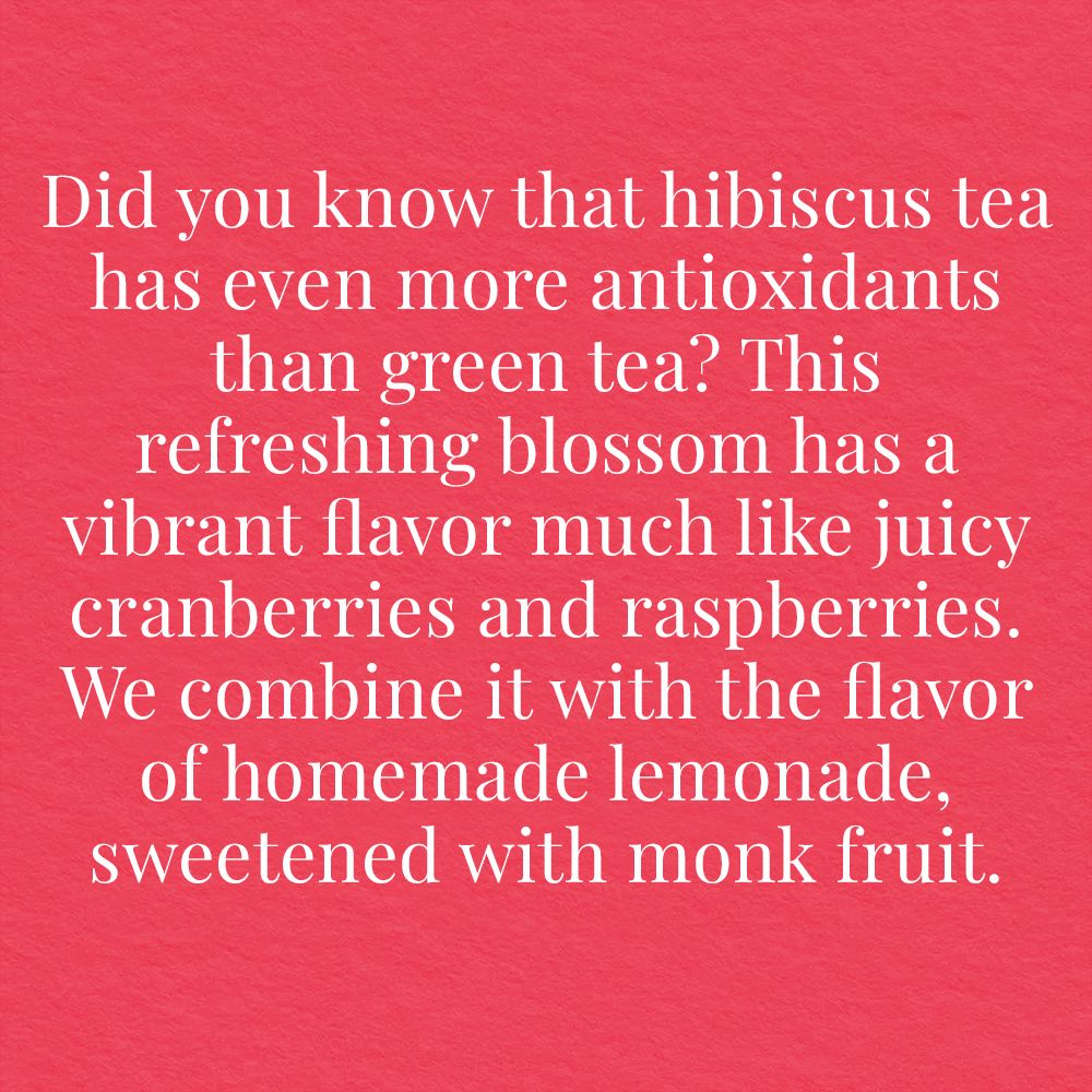 Keto-Friendly Sweet Hibiscus Lemonade Herbal Tea