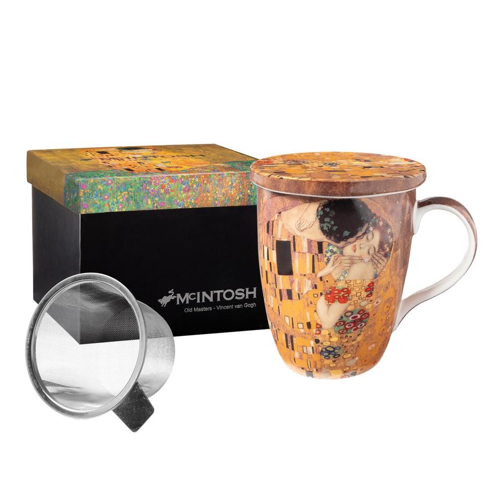 Klimt The Kiss Tea Boxed Mug with Infuser and Lid – The Republic