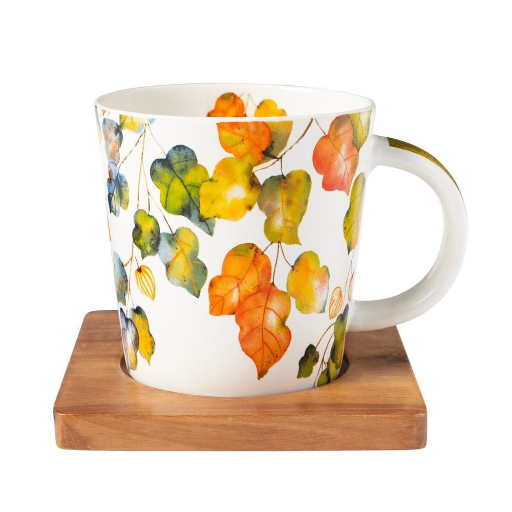 Bright Fall Mug and Coaster Gift
