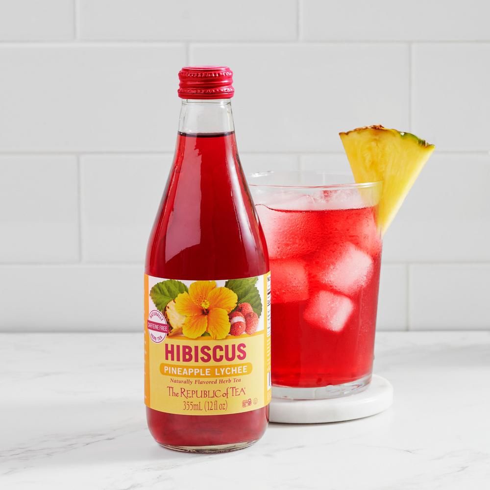 Hibiscus Pineapple Lychee Bottled Iced Tea - 12 oz