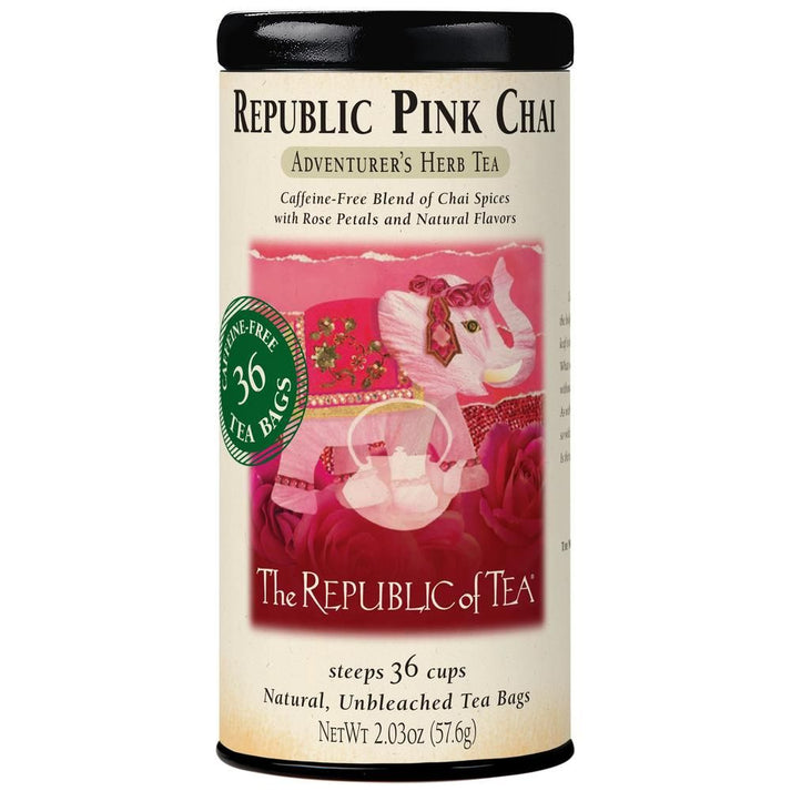 Republic Pink Chai Herbal Tea Bags – The Republic of Tea