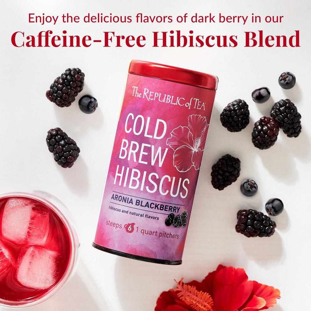 Cold Brew Hibiscus Aronia Blackberry Iced Tea Pouches