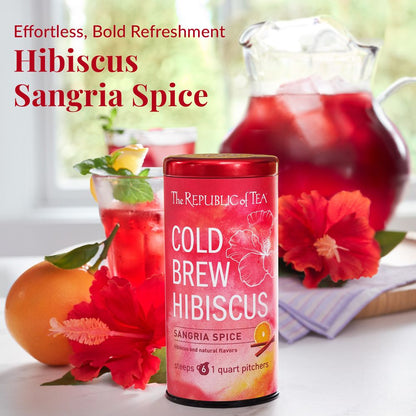 Cold Brew Hibiscus Sangria Spice Iced Tea Pouches