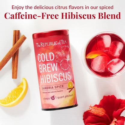 Cold Brew Hibiscus Sangria Spice Iced Tea Pouches