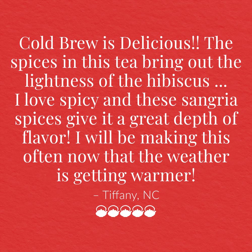 Cold Brew Hibiscus Sangria Spice Iced Tea Pouches