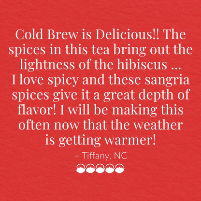 Cold Brew Hibiscus Sangria Spice Iced Tea Pouches