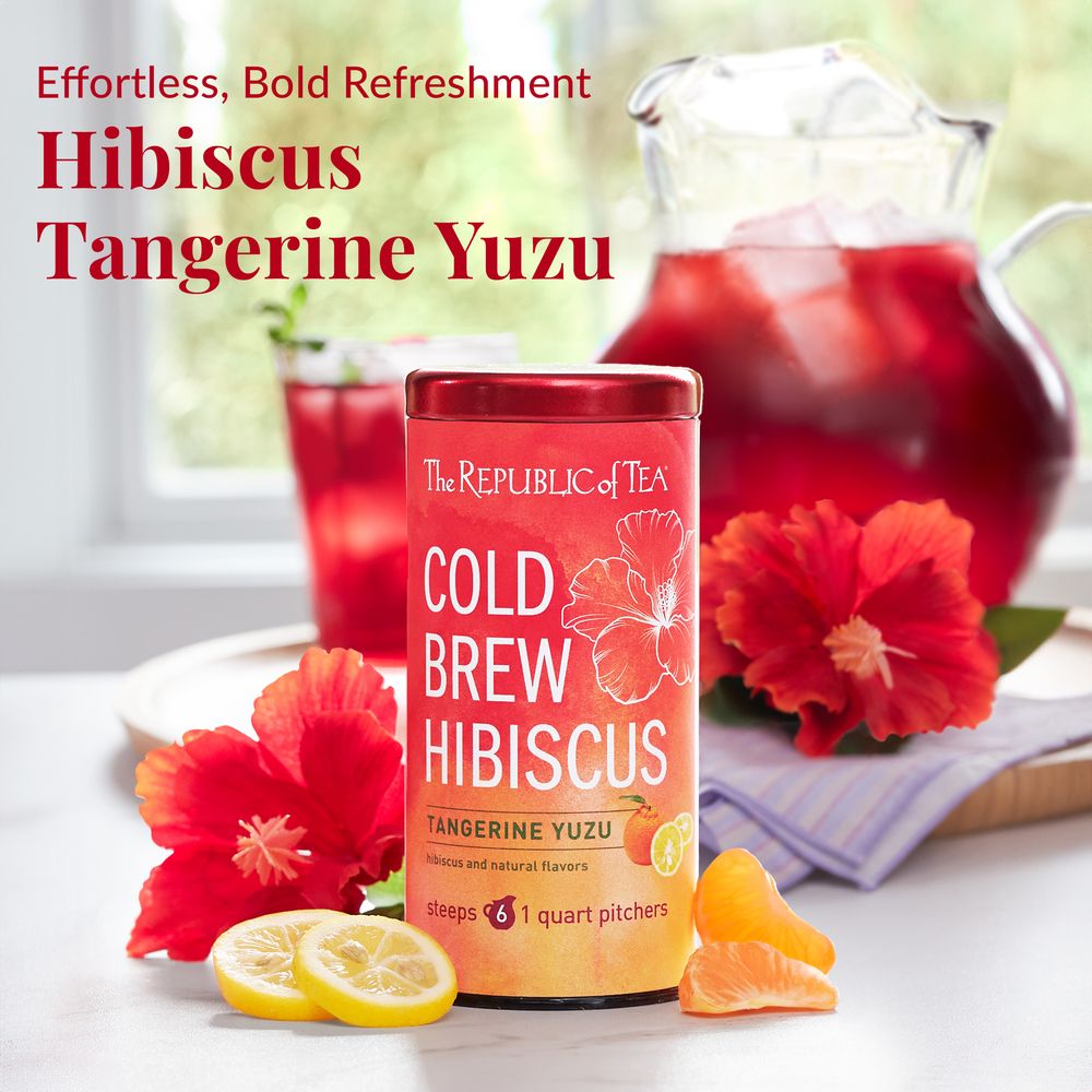 Cold Brew Hibiscus Tangerine Yuzu Iced Tea Pouches – The Republic
