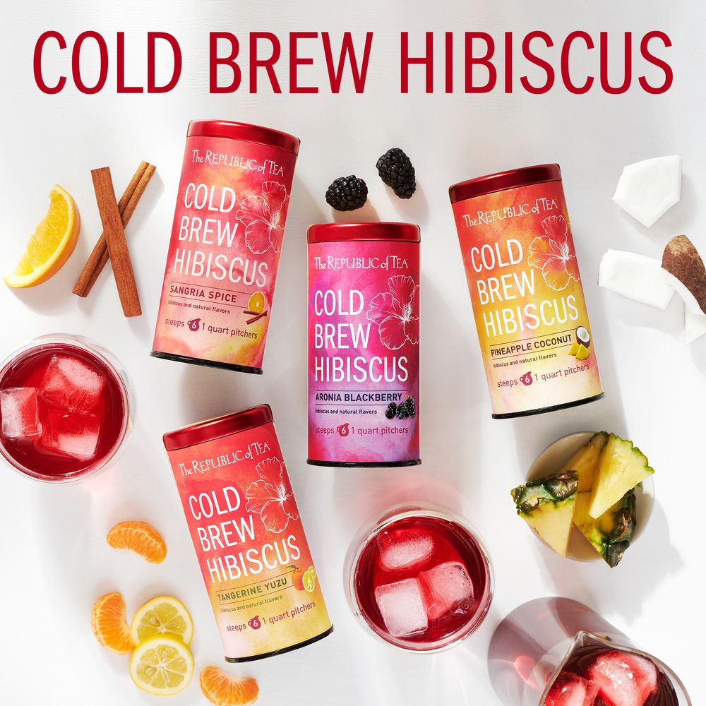 Cold Brew Hibiscus Pineapple Coconut Iced Tea Pouches