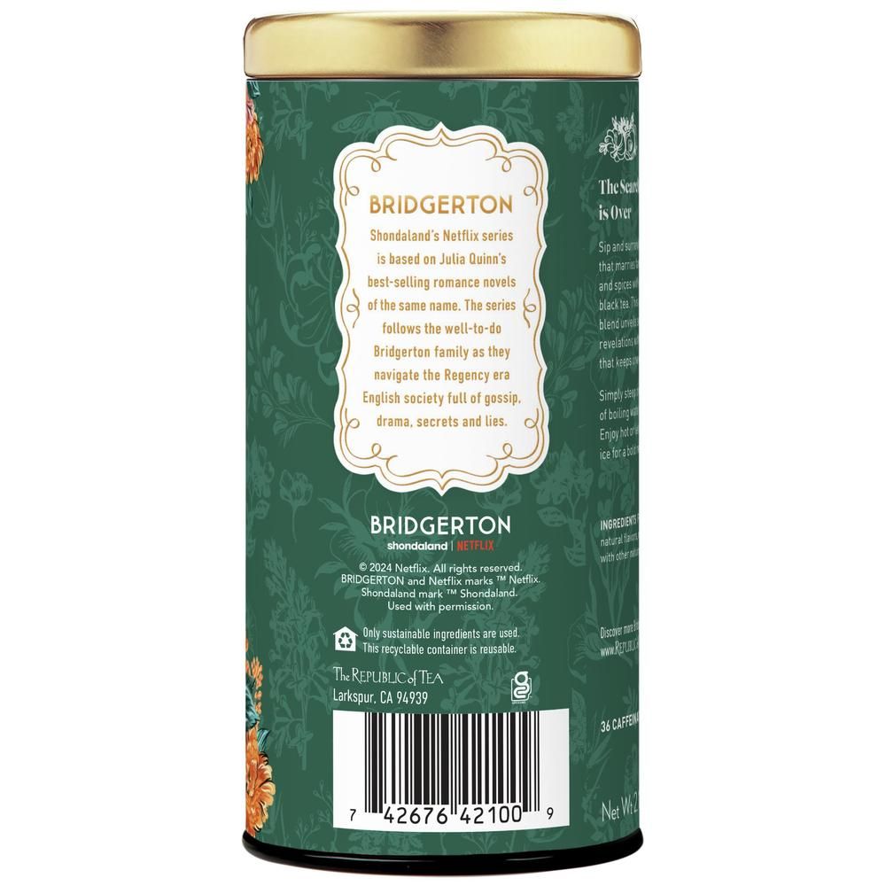 Bridgerton Colin & Penelope Ginger Peach Vanilla Tea