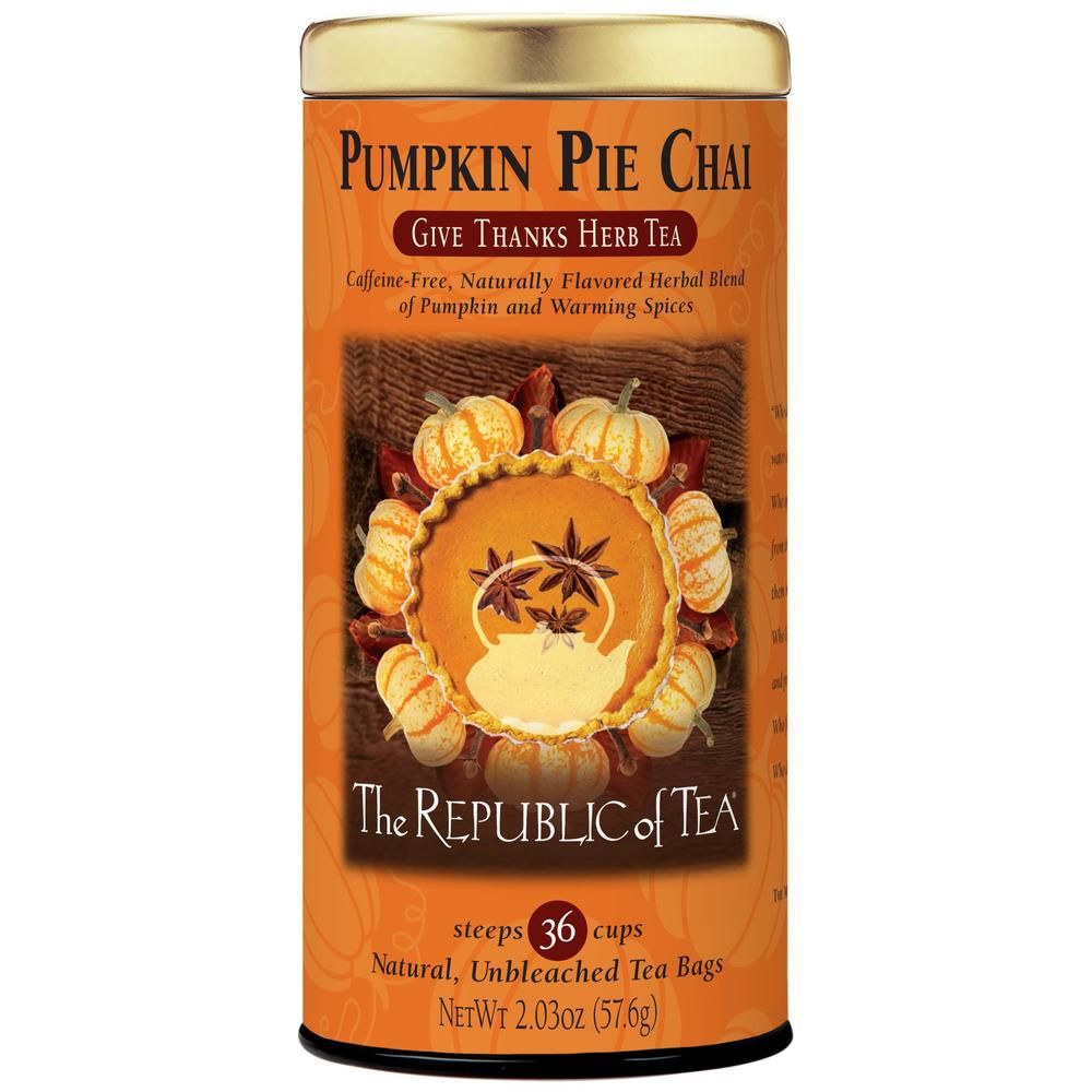Pumpkin Pie Chai Herbal Tea Bags