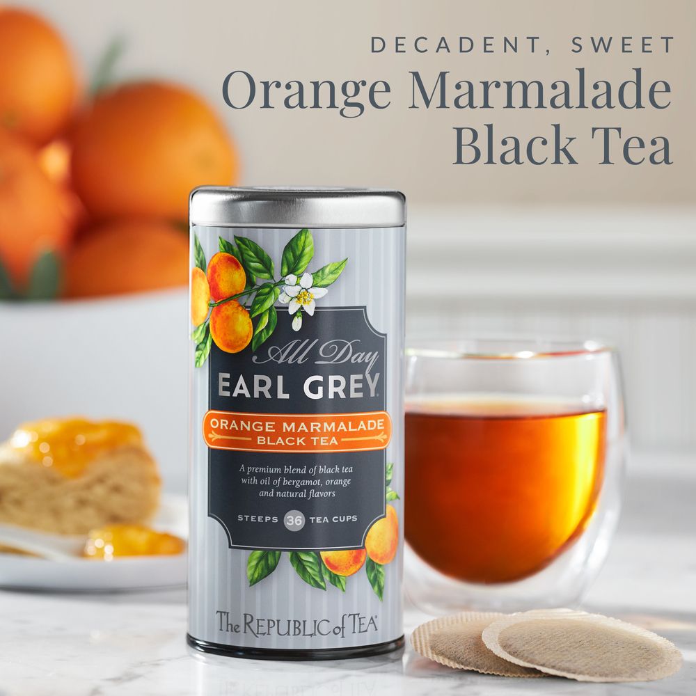 All Day Earl Grey® Orange Marmalade Black Tea – The Republic of Tea