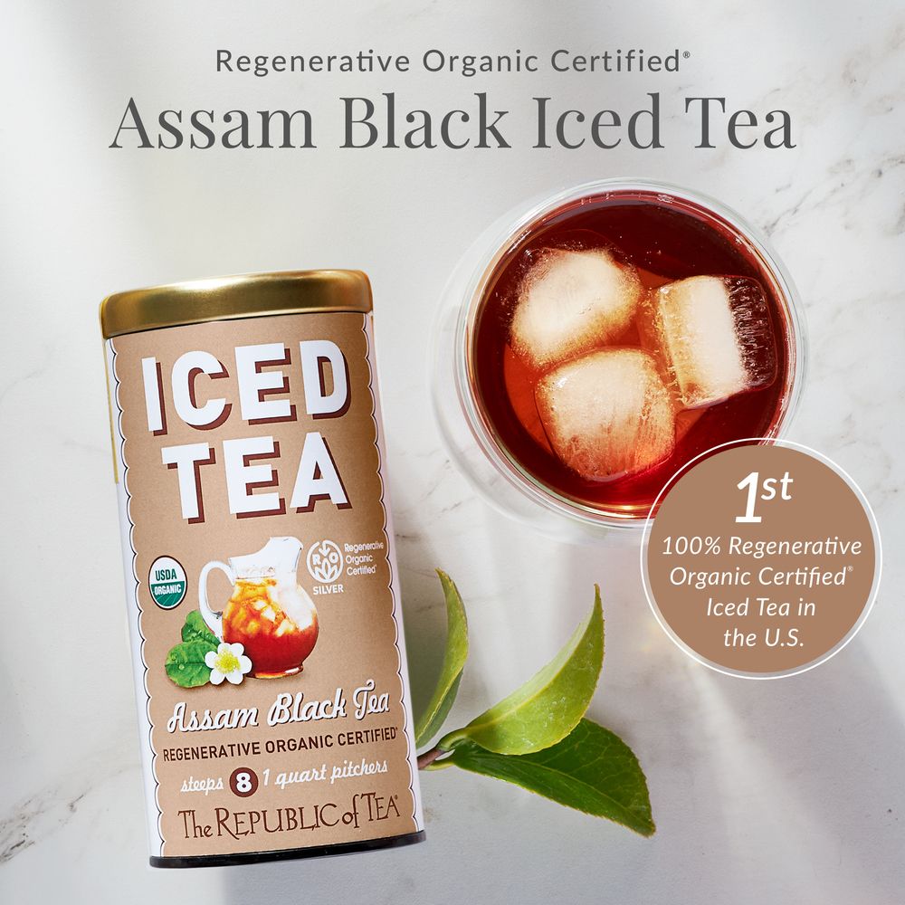 Regenerative Organic Certified® Assam Black Iced Tea Pouches
