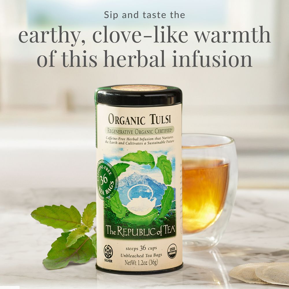 Regenerative Organic Certified® Tulsi Herbal Tea Bags