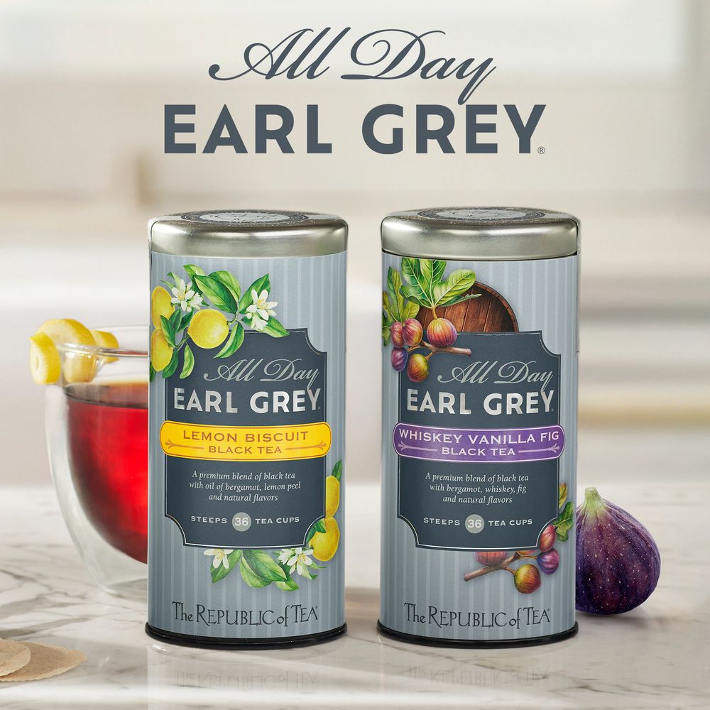 All Day Earl Grey® Lemon Biscuit Black Tea – The Republic of Tea